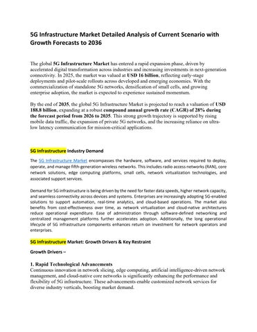 5G Infrastructure Market