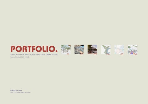 Portfolio for RMIT MC193 - Master of Urban Design Application by ...