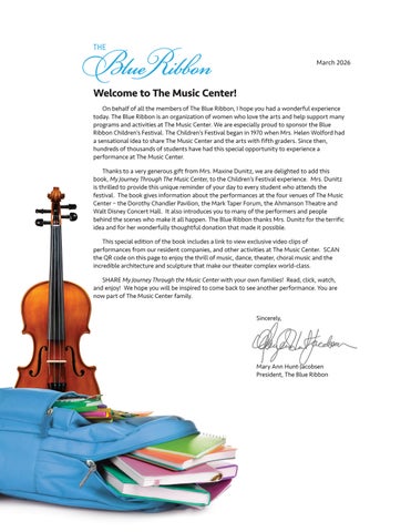 My Journey Through The Music Center - The Blue Ribbon Children's Festival 2025 册 第 4 页