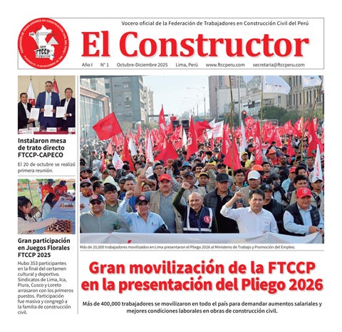 El Constructor - Año 1 N° 1 - Octubre-Diciembre 2025