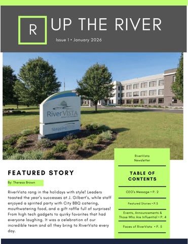Up The River Newsletter.
