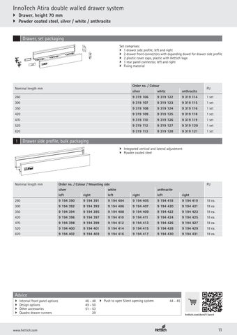 InnoTech Atira 家具手册 第 11 页