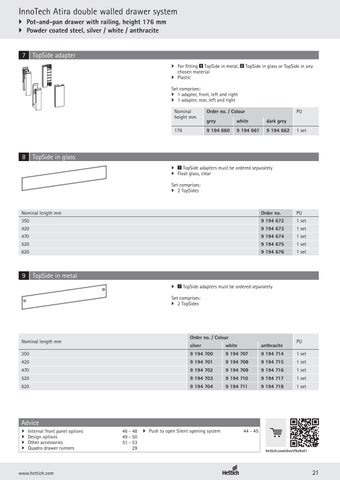 InnoTech Atira 家具手册 第 21 页