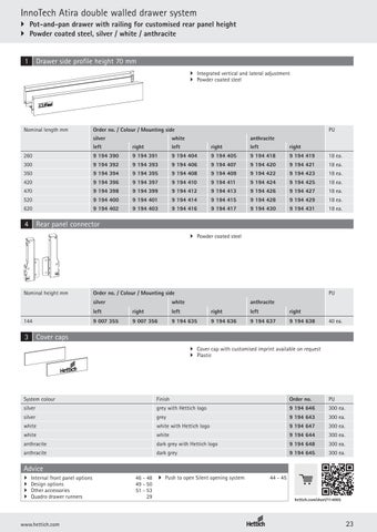 InnoTech Atira 家具手册 第 23 页