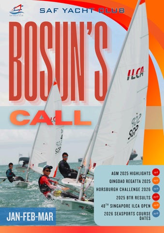 SAFYC Bosun's Call Jan-Mar 2026 Issue