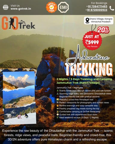 JammuKot Trek – perfect 2N/3D weekend adventure ⛰️