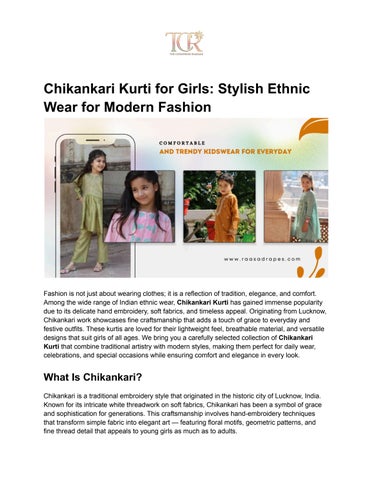 chinkankari kurti for girls
