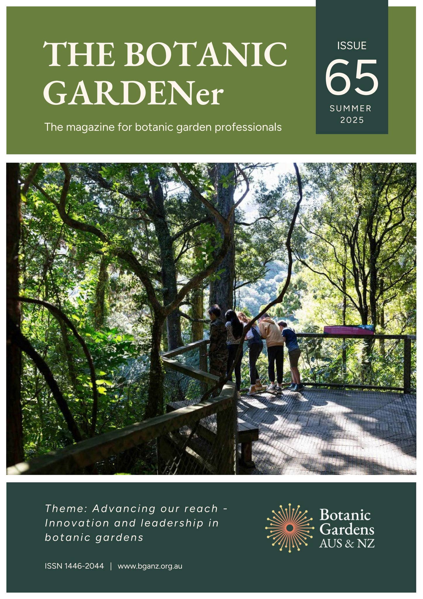 THE BOTANIC GARDENer ISSUE 65 Summer 2025 by Botanic Gardens Australia ...