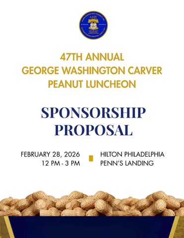 2026 Peanut Luncheon Sponsorship Opportunities