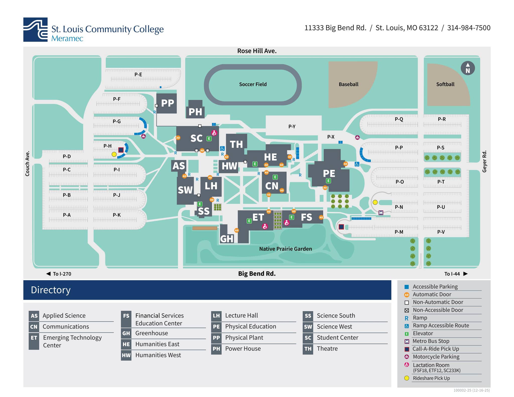 STLCC-Meramec Campus Map by stlouiscommunitycollege - Issuu