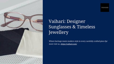Vaihari – Fashion-Forward Sunglasses & Jewelry