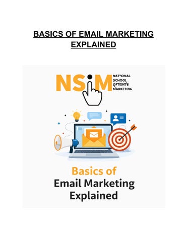 Basics of Email Marketing Explained