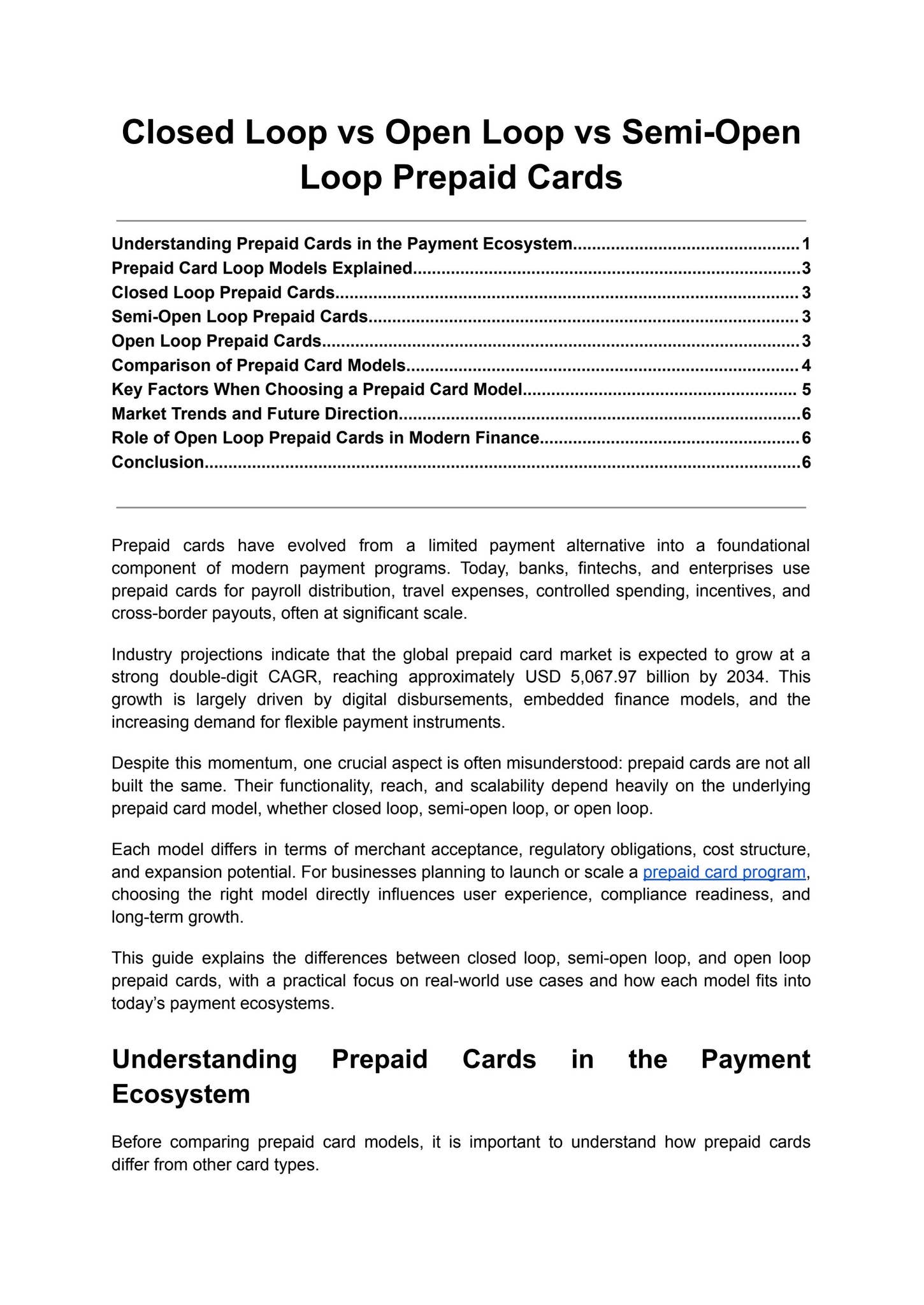 Closed Loop vs Open Loop vs Semi-Open Loop Prepaid Cards by Digipay ...