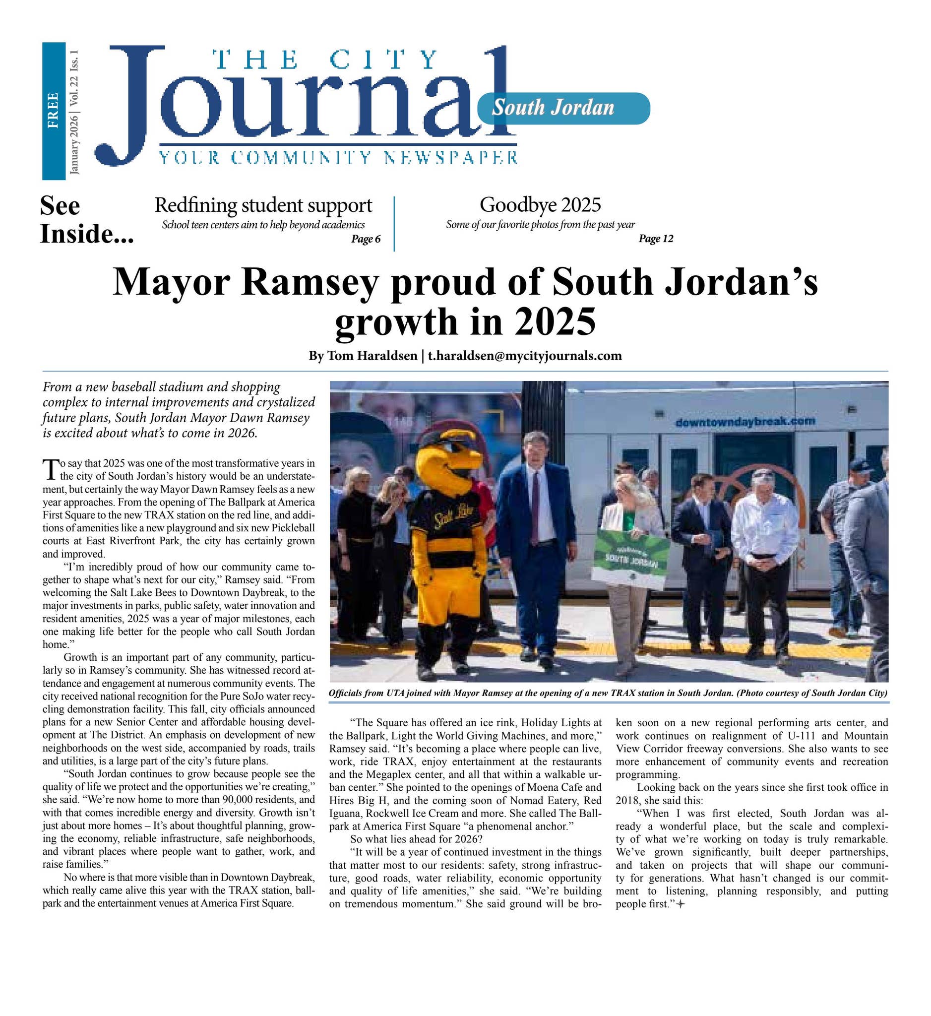South Jordan Journal | January 2026 by The City Journals - Issuu