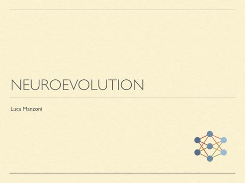 10 - Neuroevolution