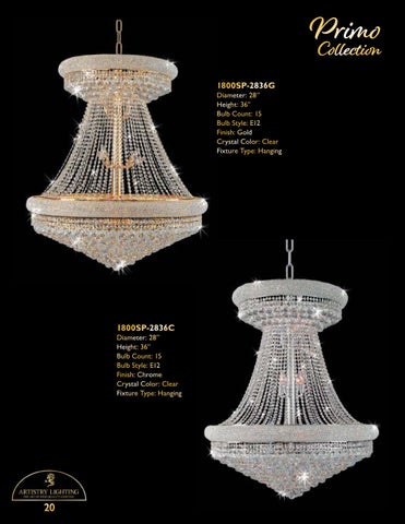 Artistry Lighting 灯饰目录 · 吊灯 Selections 2022 第 22 页