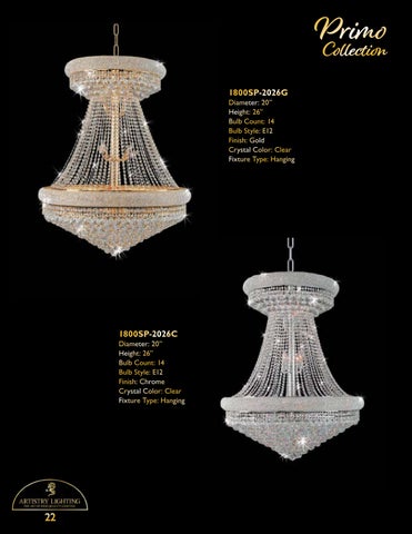 Artistry Lighting 灯饰目录 · 吊灯 Selections 2022 第 24 页