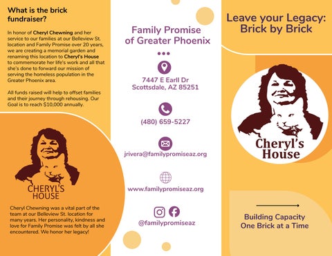 Cheryl's House Brochure