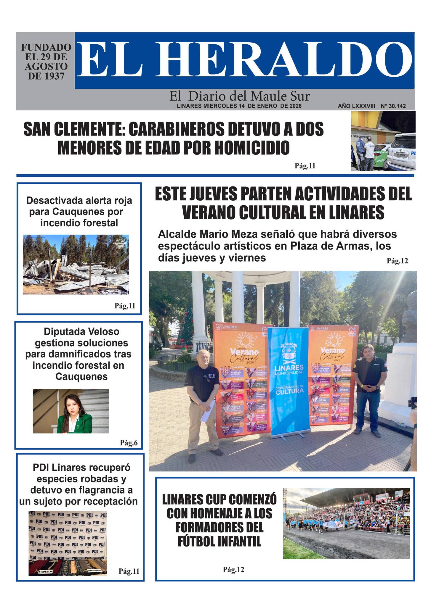 Miercoles 14 de enero 2026