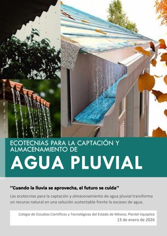 ECOTECNIAS PARA LA CAPTACIÓN Y ALMACENAMIENTO DE AGUA PLUVIAL