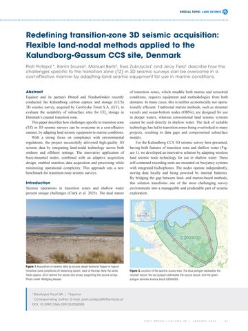 Redefining transition-zone 3D seismic acquisition: Flexible land-nodal methods applied to the Kalund