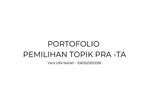 PORTOFOLIO