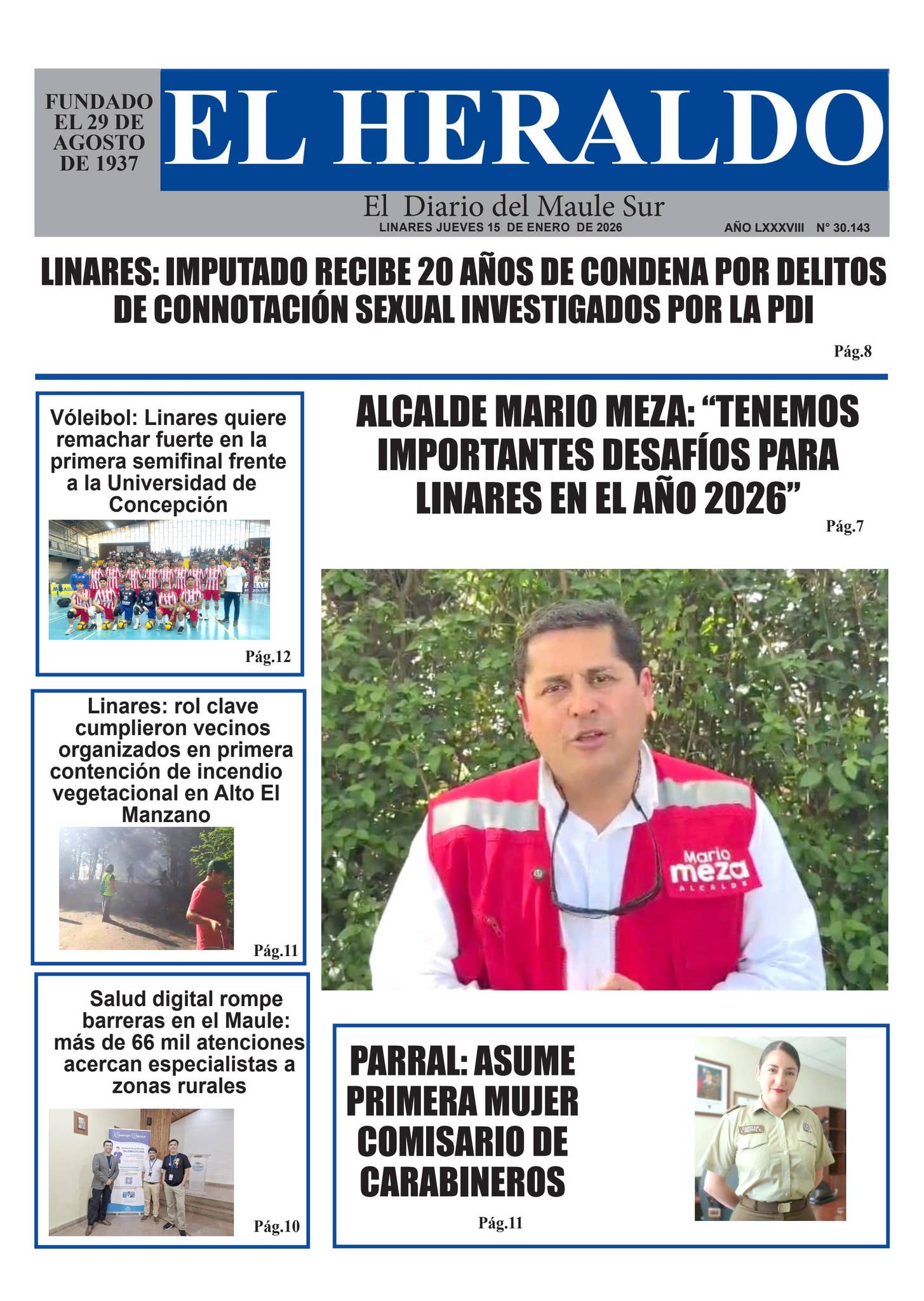 Jueves 15 de enero 2026