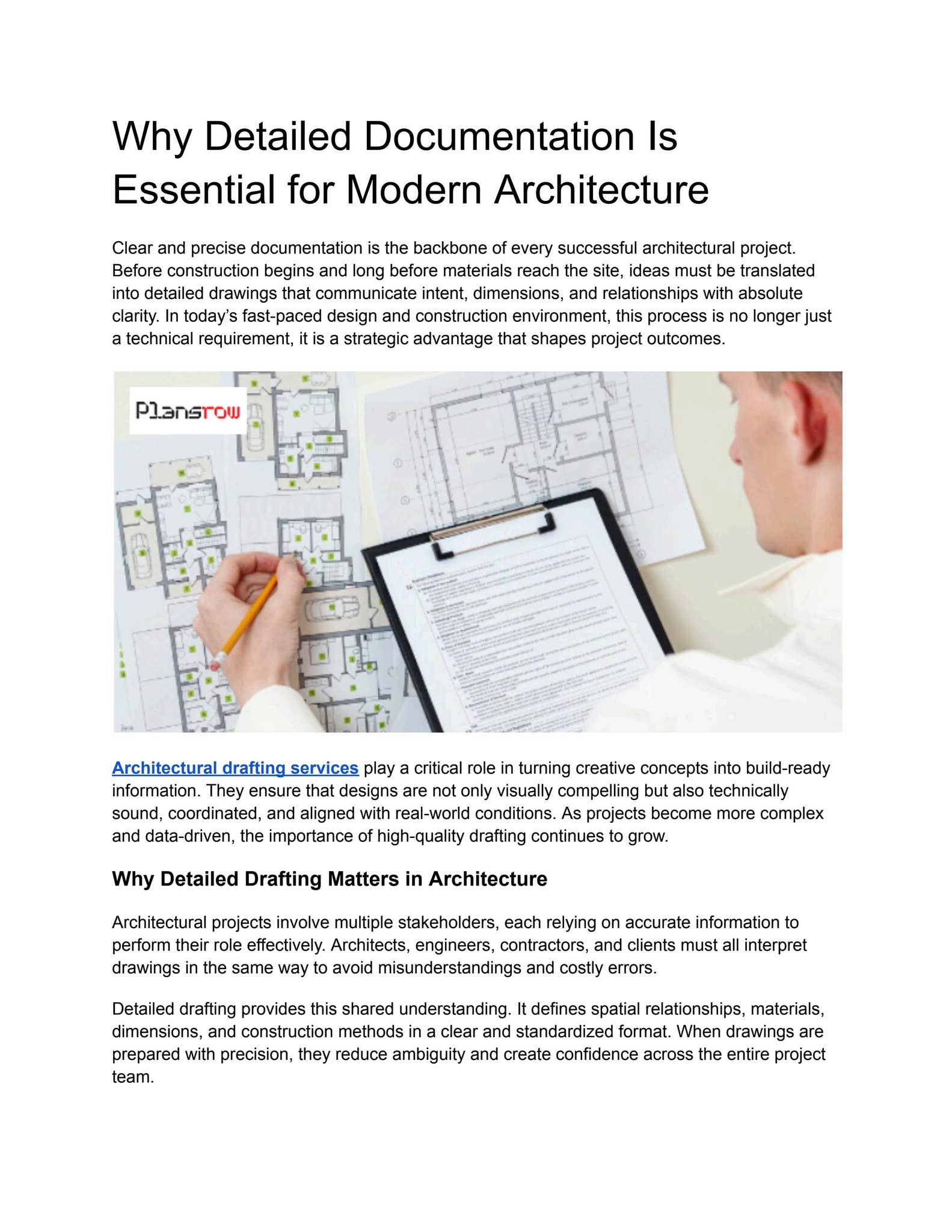 Why Detailed Documentation Is Essential for Modern Architecture by ...