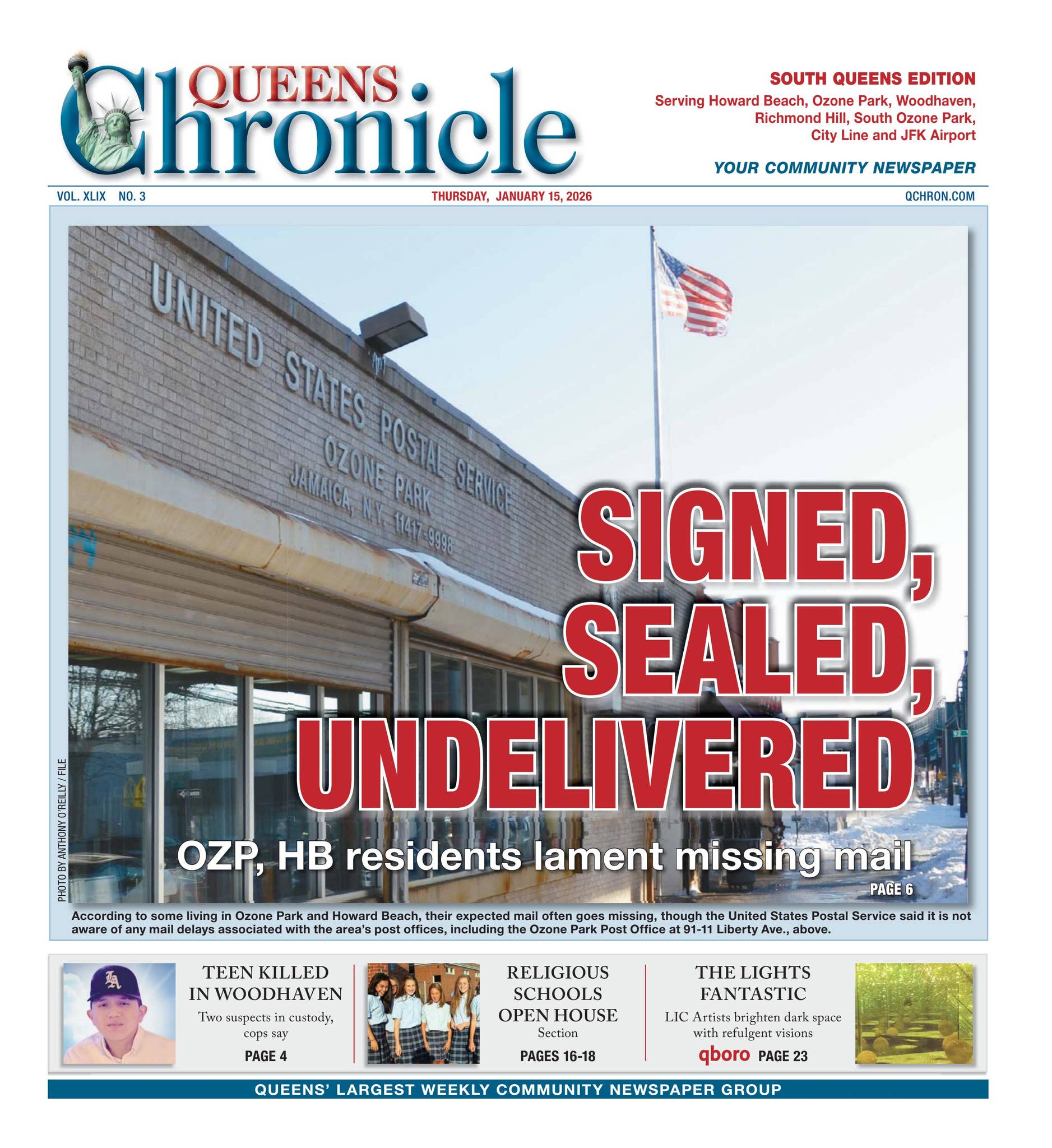 Queens Chronicle 01-15-26 by Queens Chronicle - Issuu