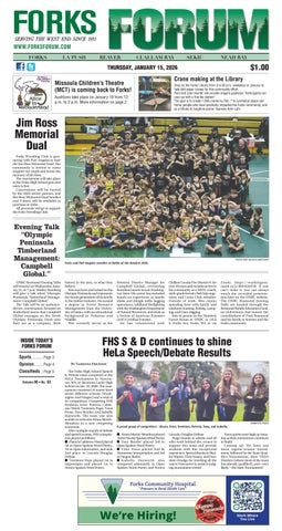 Forks Forum, January 15, 2026