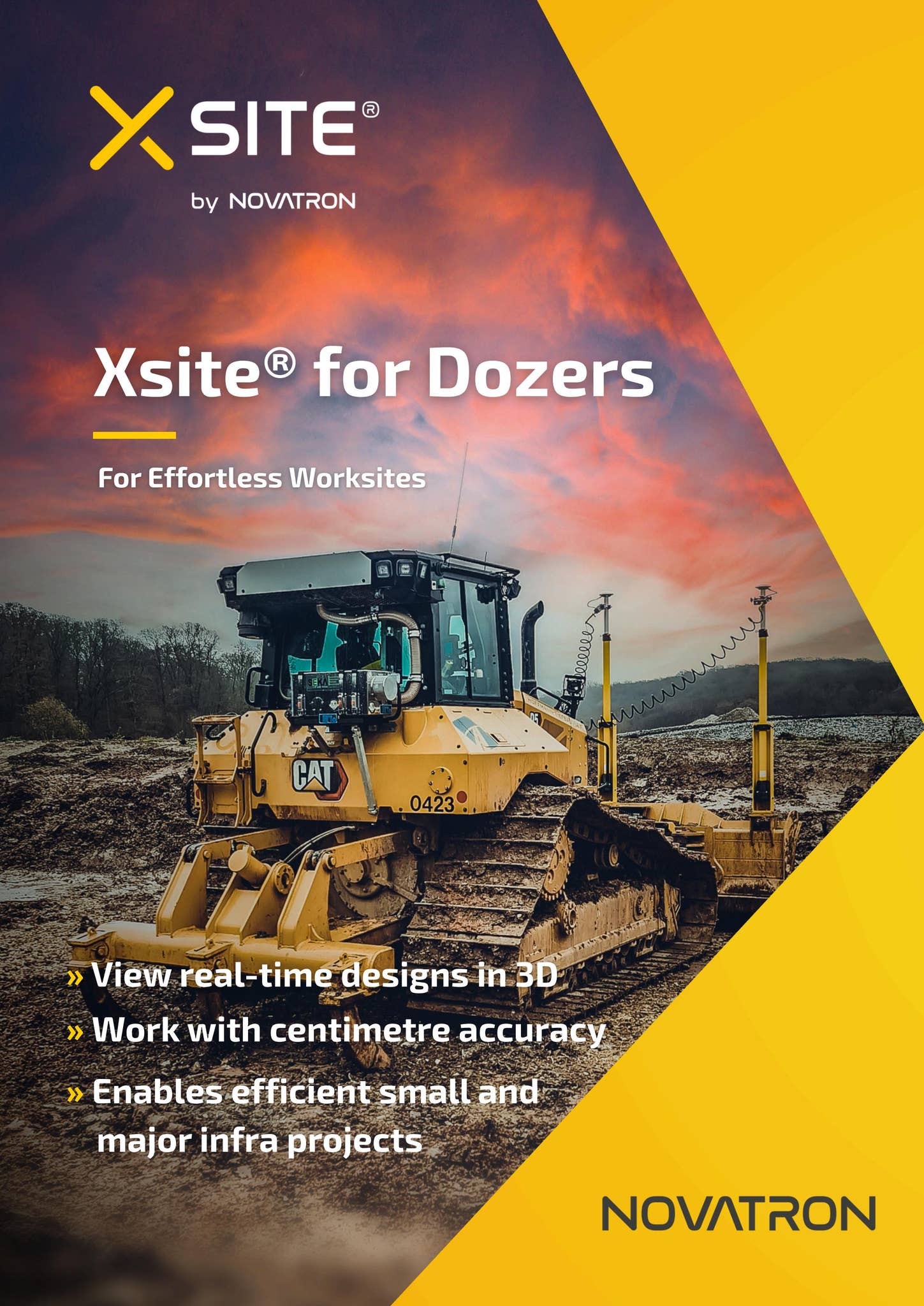 Novatron Machine Control Xsite® PRO 3D For Dozer by Novatron - Xsite® Machine Control by ...