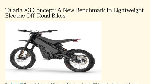 Talaria X3 Concept_ A New Benchmark in Lightweight Electric Off-Road Bikes (1)