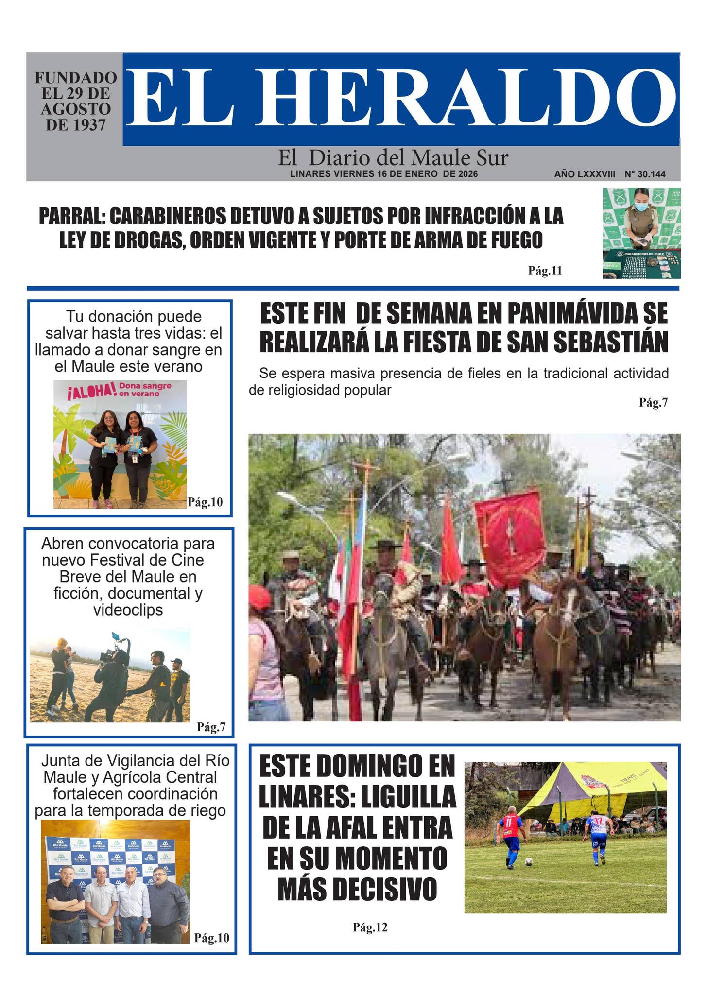 Viernes 16 de enero 2026