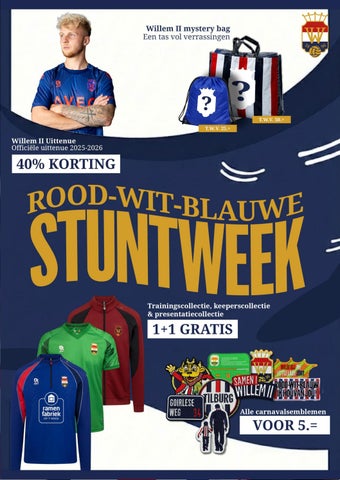 Actieboekje rood-wit-blauwe stuntweek