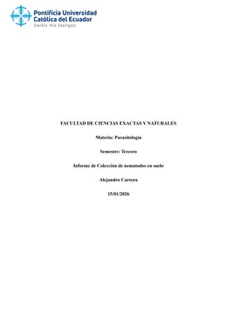 Identificación de nemátodos de suelo Alejandro Carrera