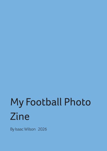 Football Zine