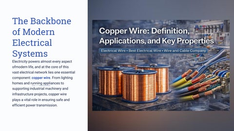 Copper Wire Definition, Applications, and Key Properties
