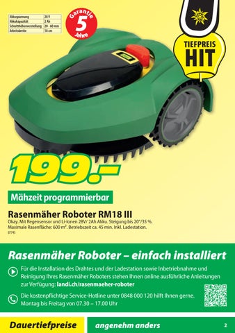 LANDI Themenflyer Gartengeräte 第 2 页