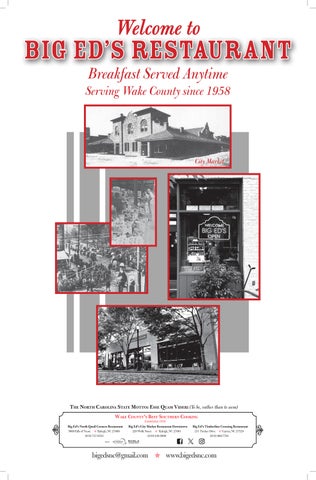 76432 Big Ed's Restaurant Large Folded Menu