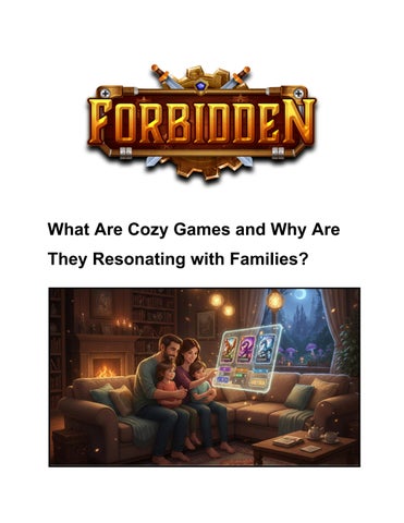 What Are Cozy Games and Why Are They Resonating with Families