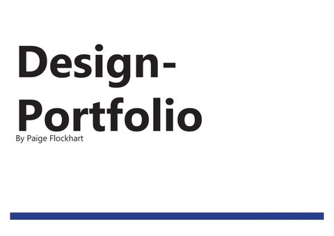 Portfolio - Paige Flockhart - 2046923064