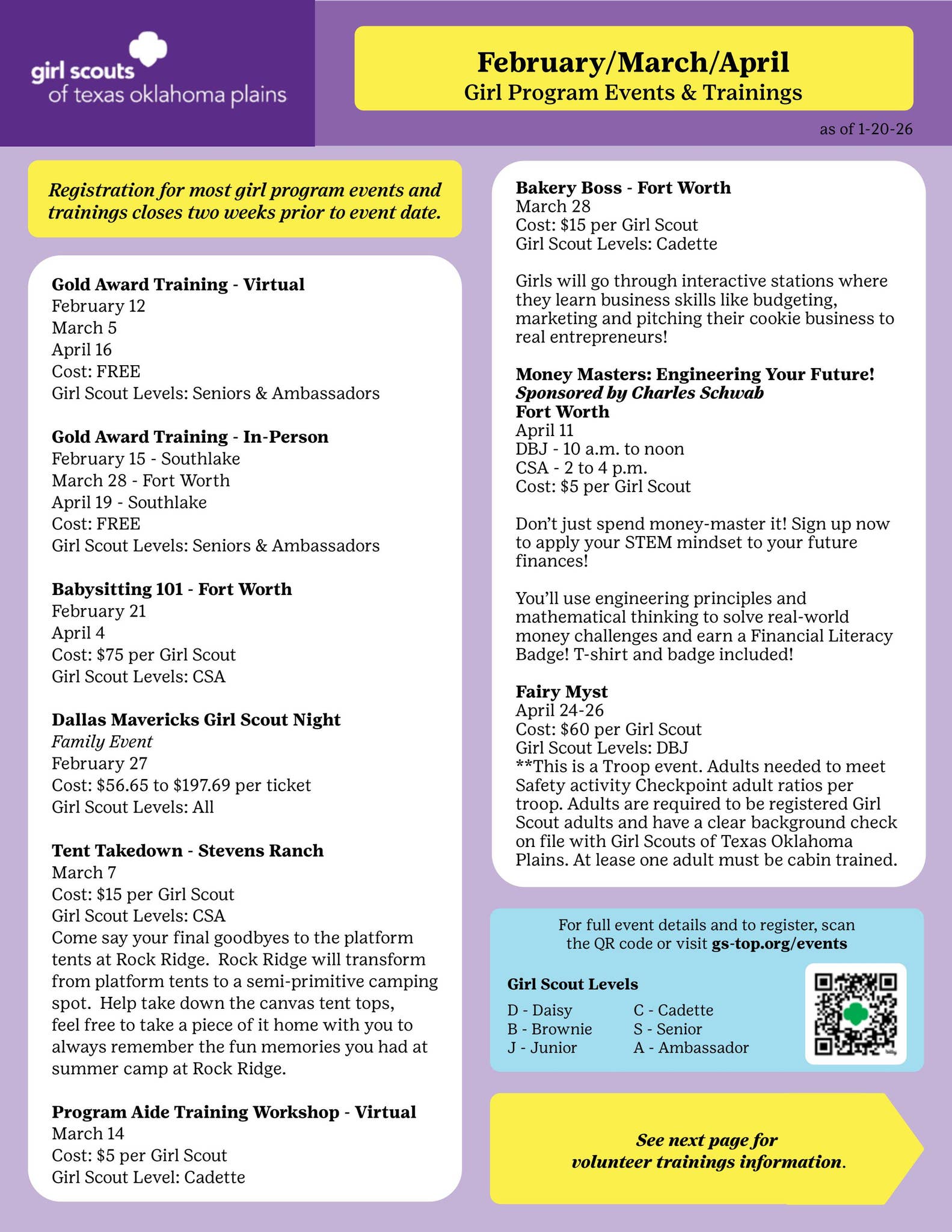 FEB MAR APR 2026 Flyer by Girl Scouts of Texas Oklahoma Plains - Issuu