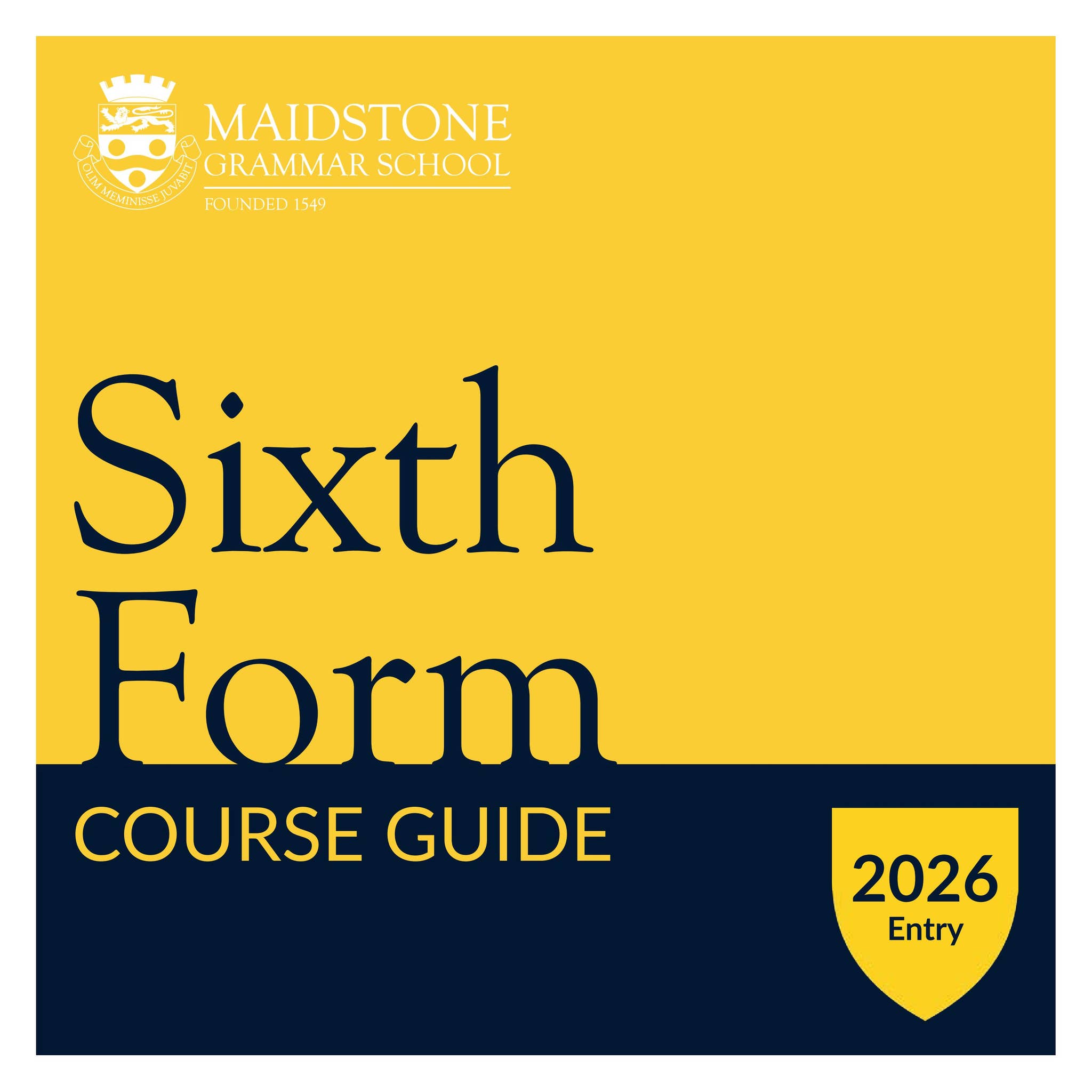 Sixth Form Course Guide for September 2026 by Maidstone Grammar School ...
