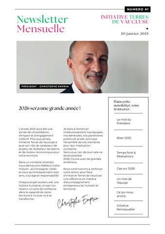 Newsletter#1_Janvier 2026 (1) (1)