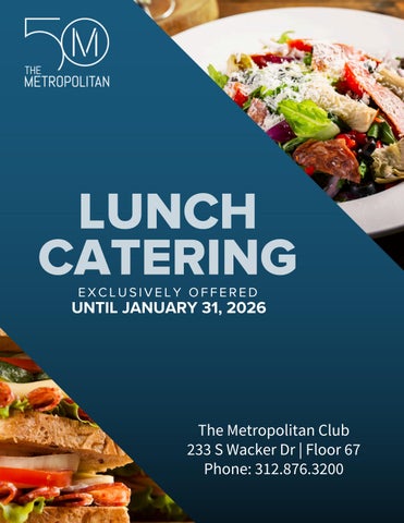 January 2026 Catering Booklet
