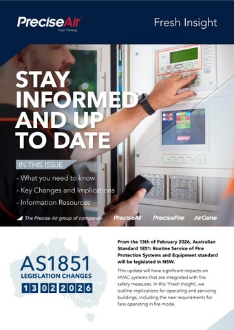Precise Air - AS1851 Legislation changes - NSW 2026
