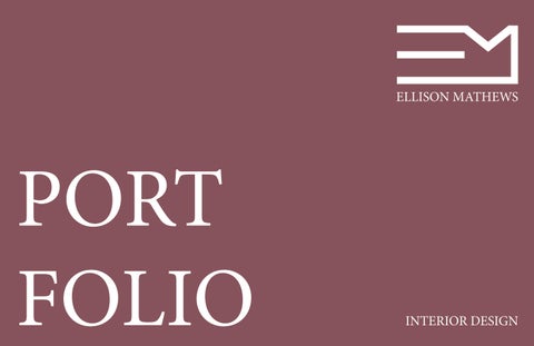 Ellison Mathews Interior Design Portfolio