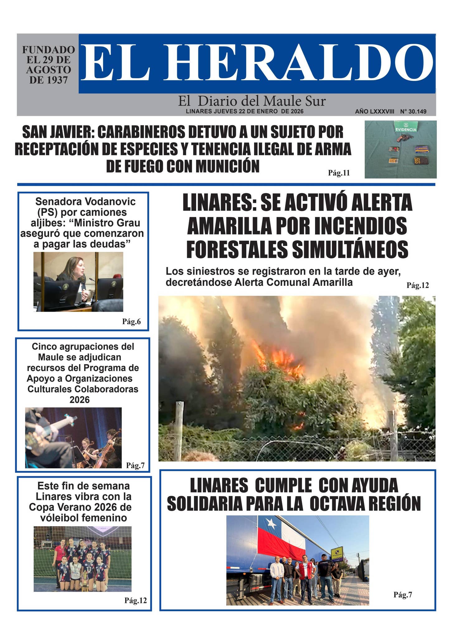 Jueves 22 de enero 2026