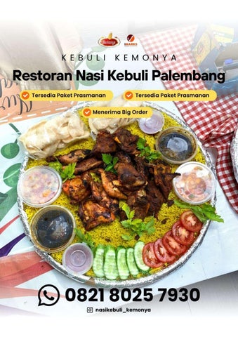 Hub. 0821 8025 7930, Restoran Nasi Kebuli Khas Arab Autentik di Palembang Kemonya