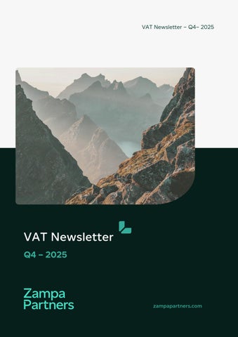 VAT Newsletter Q4 2025 | Zampa Partners